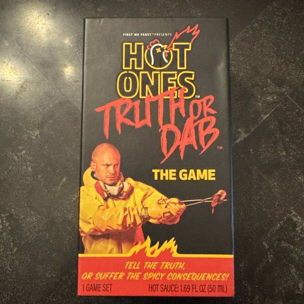Hot Ones Truth or Dab The Game (Hot Sauce Missing) (Ages 17 Plus 3-6 Players)